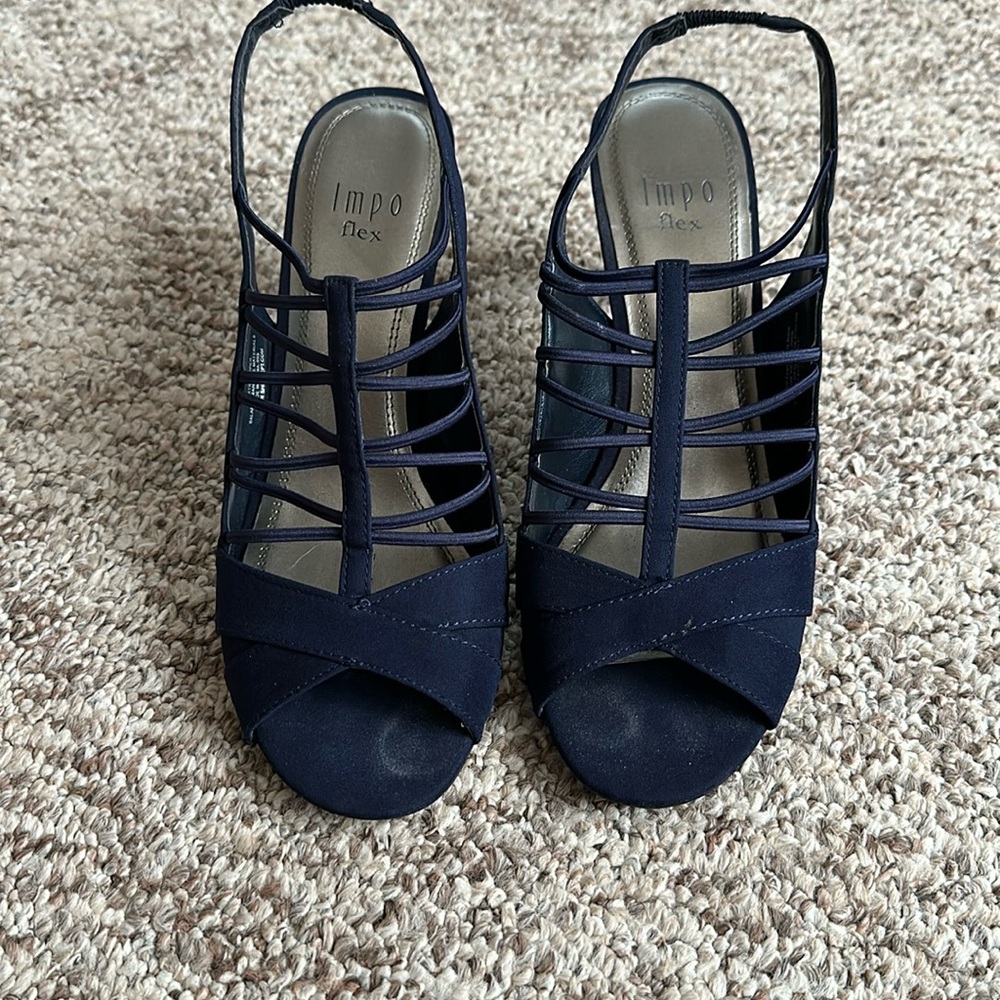Strappy high heels